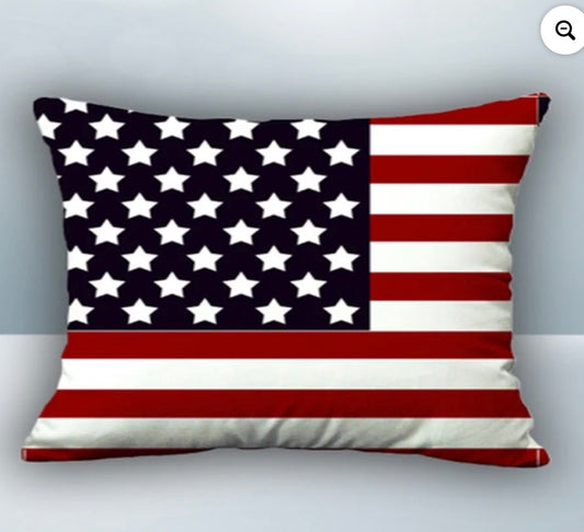 Portable Pain Relief Vibration Massage Pillow - American Flag