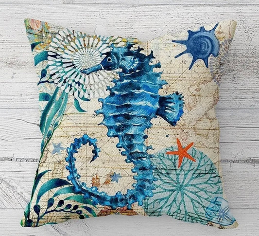 Portable Pain Relief Vibration Massage Pillow - Sea Horse