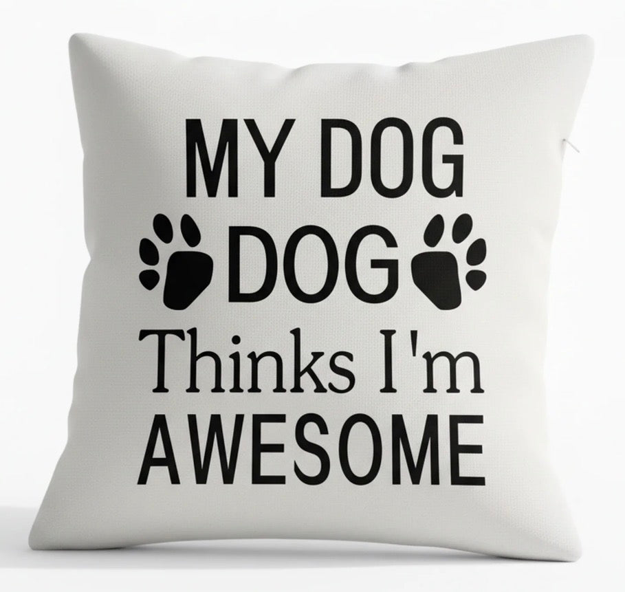 Portable Pain Relief Vibration Massage Pillow - My Dog Thinks Im Awesome