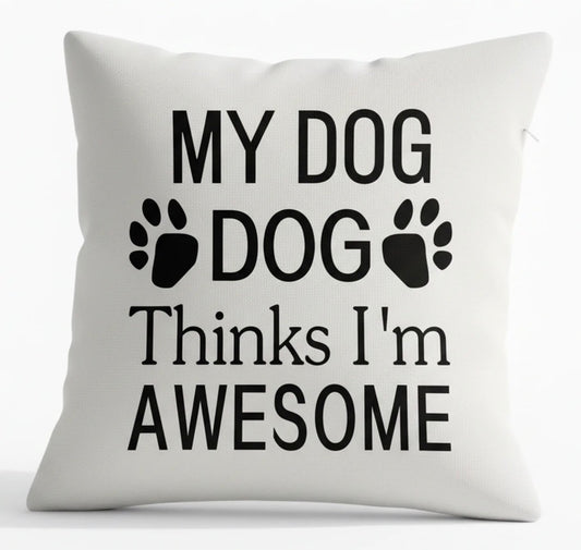 Portable Pain Relief Vibration Massage Pillow - My Dog Thinks Im Awesome