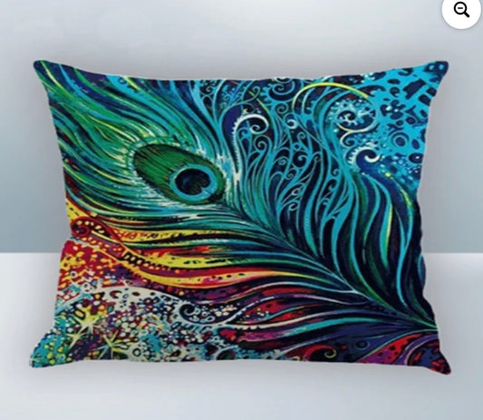Portable Pain Relief Vibration Massage Pillow - Peacock