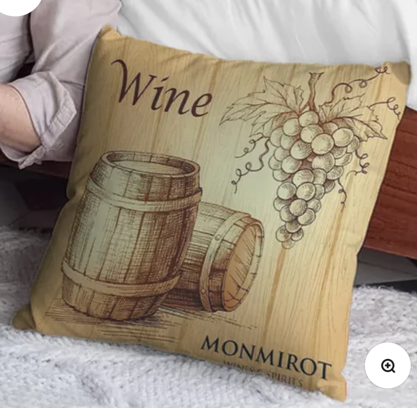 Portable Pain Relief Vibration Massage Pillow - Wine Barrel
