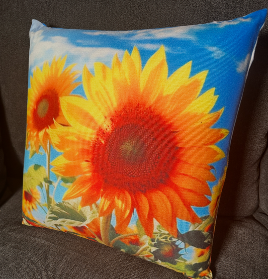 Portable Pain Relief Vibration Massage Pillow - Sunflower