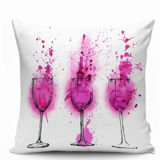 Portable Pain Relief Vibration Massage Pillow - Wine Glasses